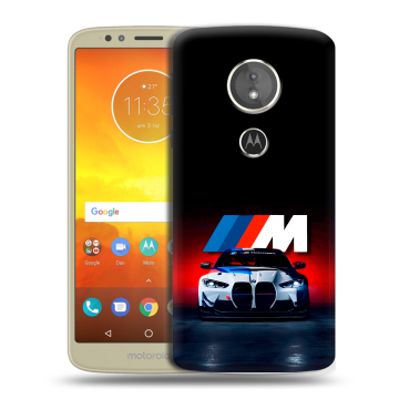 Силиконовый чехол на Motorola Moto E5 с принтом БМВ BMW Силиконовый чехол на Motorola Moto E5 с принтом БМВ BMW