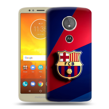 Силиконовый чехол на Motorola Moto E5 с принтом Барселона Barcelona