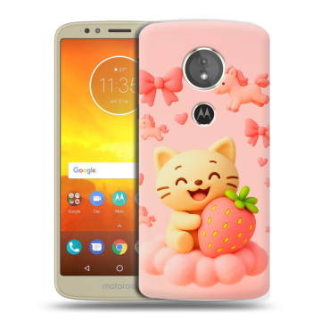Силиконовый чехол на Motorola Moto E5 с принтом для девочек
