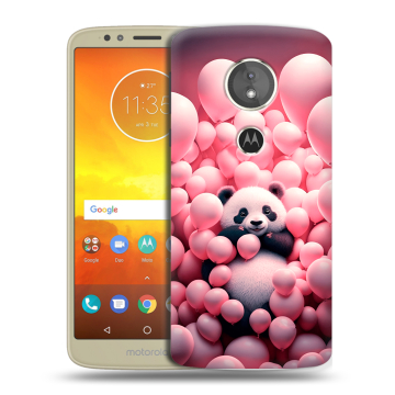 Силиконовый чехол на Motorola Moto E5 с принтом Панда