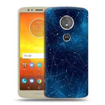 Силиконовый чехол на Motorola Moto E5 с принтом Космос звезды
