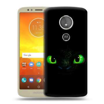 Силиконовый чехол на Motorola Moto E5 с принтом Как приручить дракона