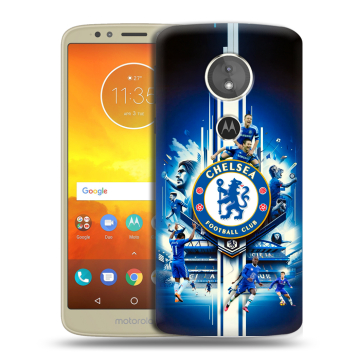 Силиконовый чехол на Motorola Moto E5 с принтом Chelsea Челси