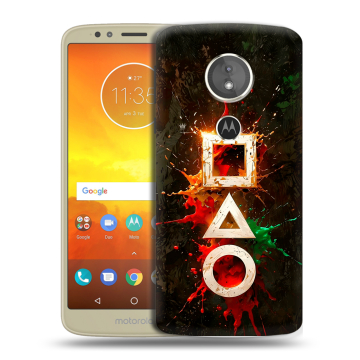Силиконовый чехол на Motorola Moto E5 с принтом Squid Game Игра кальмара
