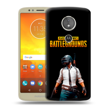 Силиконовый чехол на Motorola Moto E5 с принтом PUGB ПАГБ