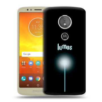 Силиконовый чехол на Motorola Moto E5 с принтом Harry Potter Гарри Поттер