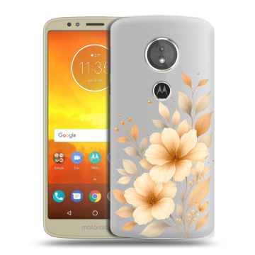 Силиконовый чехол на Motorola Moto E5 с принтом для девушки