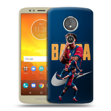 Силиконовый чехол на Motorola Moto E5 с принтом Барселона Barca Yamal 