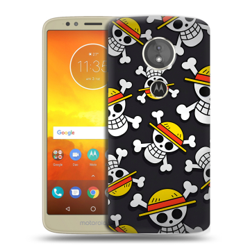 Силиконовый чехол на Motorola Moto E5 с принтом One Piece Ван Пис