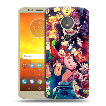 Силиконовый чехол на Motorola Moto E5 с принтом Gravity Falls Гравити Фолз