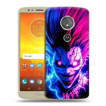Силиконовый чехол на Motorola Moto E5 с принтом Death note Тетрадь смерти
