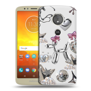 Силиконовый чехол на Motorola Moto E5 с принтом Y2K