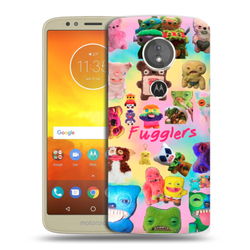 Силиконовый чехол на Motorola Moto E5 с принтом Флагер Fuggler
