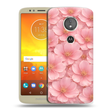 Силиконовый чехол на Motorola Moto E5 с принтом женский