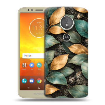 Силиконовый чехол на Motorola Moto E5 с принтом женский