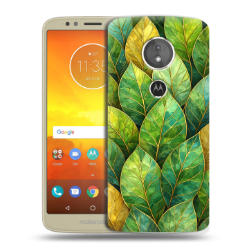 Силиконовый чехол на Motorola Moto E5 с принтом женский
