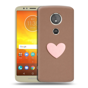 Силиконовый чехол на Motorola Moto E5 с принтом женский