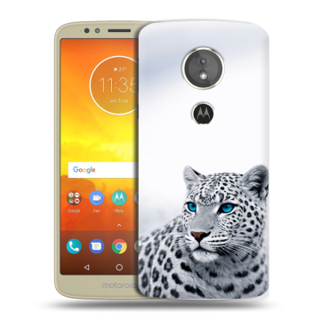 Силиконовый чехол на Motorola Moto E5 с принтом женский
