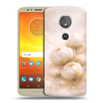 Силиконовый чехол на Motorola Moto E5 с принтом женский