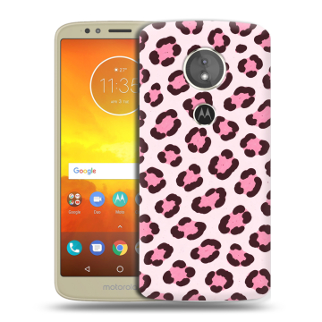 Силиконовый чехол на Motorola Moto E5 с принтом для девочек