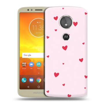 Силиконовый чехол на Motorola Moto E5 с принтом для девочек