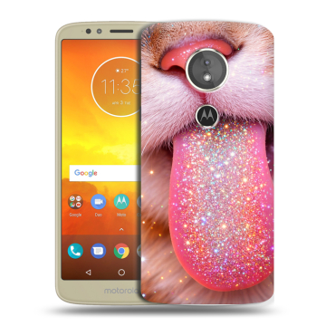 Силиконовый чехол на Motorola Moto E5 с принтом для девочек