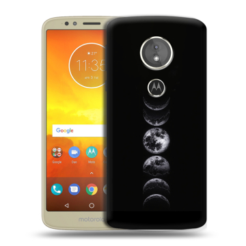 Силиконовый чехол на Motorola Moto E5 с принтом женский
