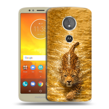 Силиконовый чехол на Motorola Moto E5 с принтом женский