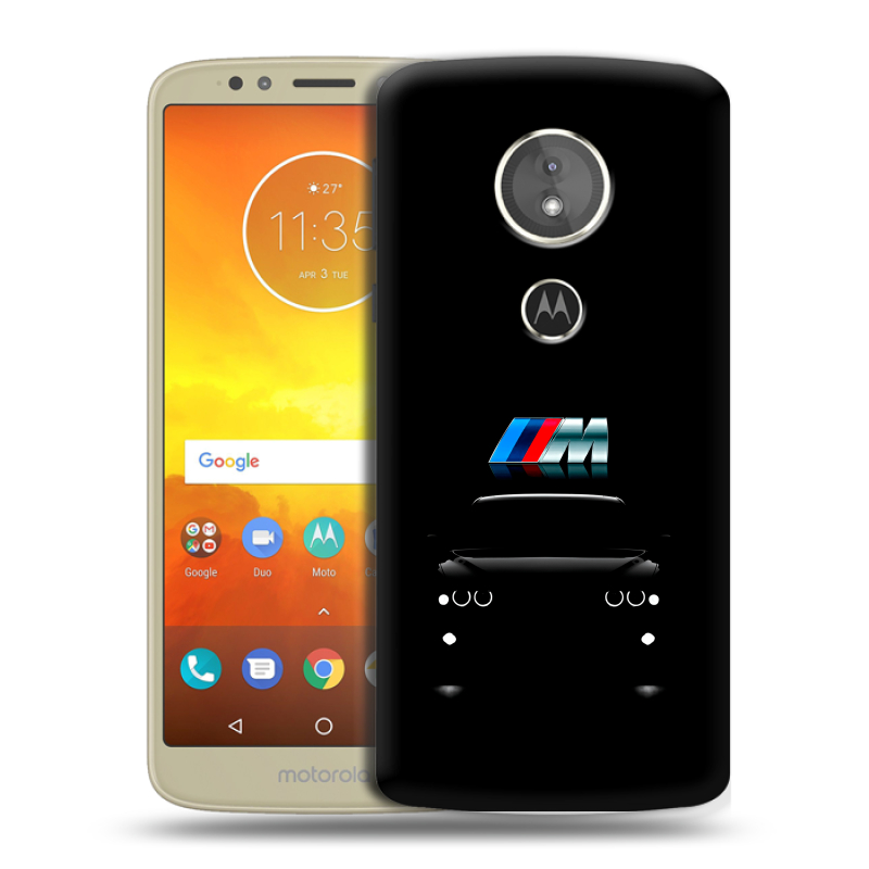 Силиконовый чехол на Motorola Moto E5 с принтом БМВ BMW Силиконовый чехол на Motorola Moto E5 с принтом БМВ BMW