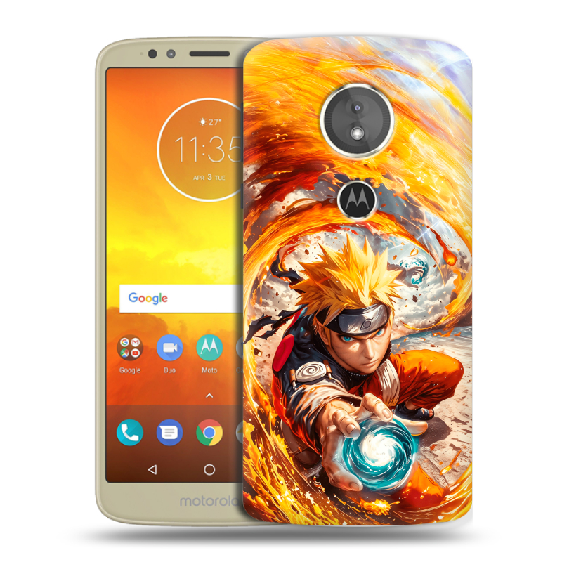 Силиконовый чехол на Motorola Moto E5 с принтом Аниме Наруто Naruto Силиконовый чехол на Motorola Moto E5 с принтом Аниме Наруто Naruto