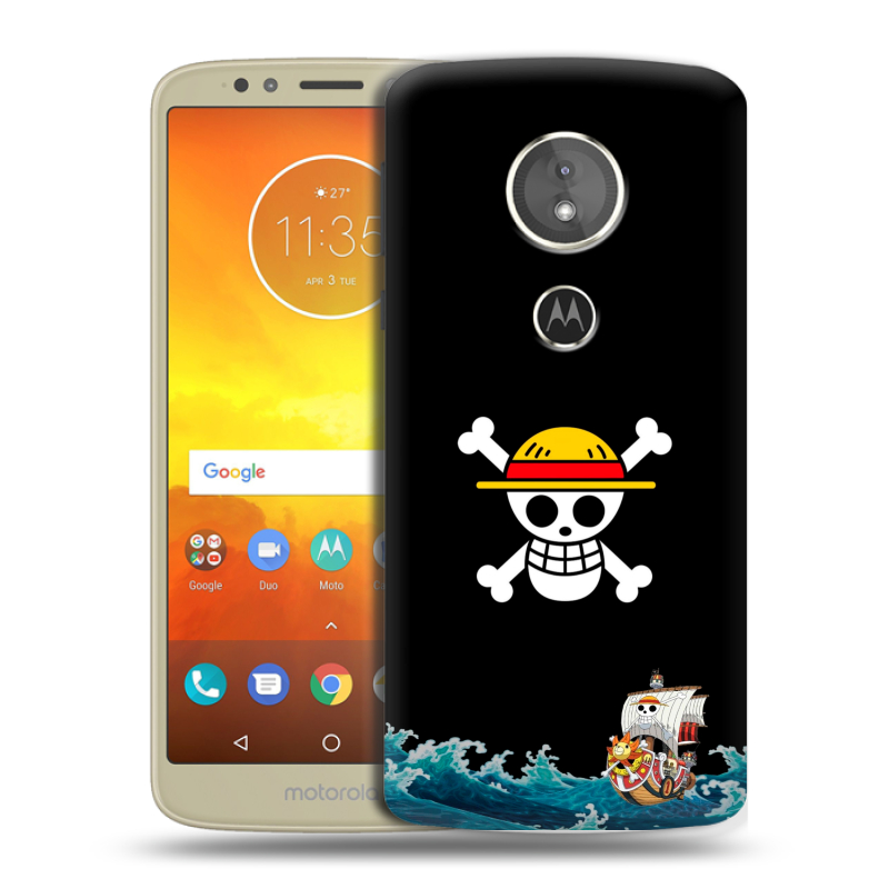 Силиконовый чехол на Motorola Moto E5 с принтом One Piece Ван Пис Силиконовый чехол на Motorola Moto E5 с принтом One Piece Ван Пис