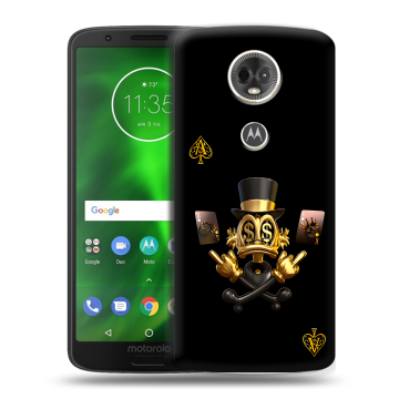 Силиконовый чехол на Motorola Moto E5 Plus с принтом Золотой скрудж макдак