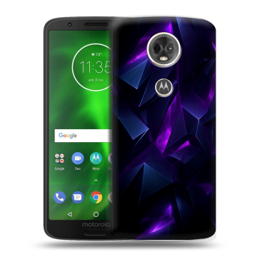 Силиконовый чехол на Motorola Moto E5 Plus с принтом Абстракиция