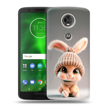 Силиконовый чехол на Motorola Moto E5 Plus с принтом Кролик Силиконовый чехол на Motorola Moto E5 Plus с принтом Кролик