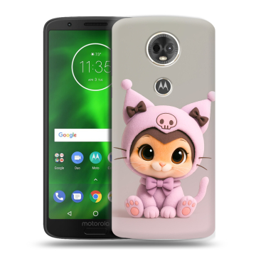 Силиконовый чехол на Motorola Moto E5 Plus с принтом Куроми Kuromi 