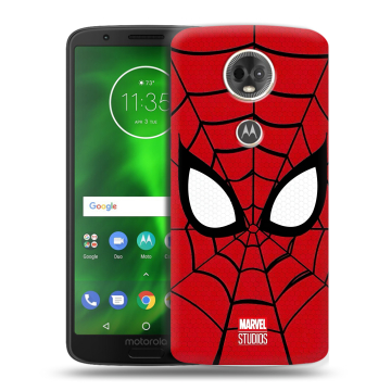 Силиконовый чехол на Motorola Moto E5 Plus с принтом человек паук spiderman Силиконовый чехол на Motorola Moto E5 Plus с принтом человек паук spiderman