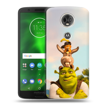Силиконовый чехол на Motorola Moto E5 Plus с принтом Шрек Shrek