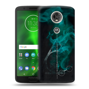 Силиконовый чехол на Motorola Moto E5 Plus с принтом Гарри Поттер Harry Potter
