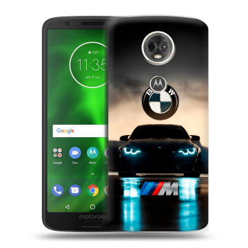 Силиконовый чехол на Motorola Moto E5 Plus с принтом БМВ BMW Силиконовый чехол на Motorola Moto E5 Plus с принтом БМВ BMW