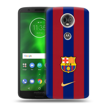 Силиконовый чехол на Motorola Moto E5 Plus с принтом Барселона Barcelona