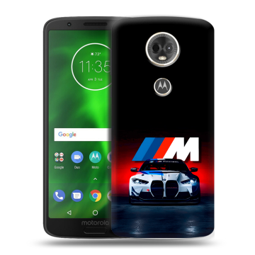 Силиконовый чехол на Motorola Moto E5 Plus с принтом БМВ BMW Силиконовый чехол на Motorola Moto E5 Plus с принтом БМВ BMW