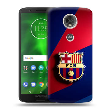 Силиконовый чехол на Motorola Moto E5 Plus с принтом Барселона Barcelona