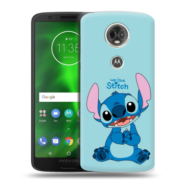 Силиконовый чехол на Motorola Moto E5 Plus с принтом Лило и Стич