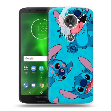 Силиконовый чехол на Motorola Moto E5 Plus с принтом Лило и Стич