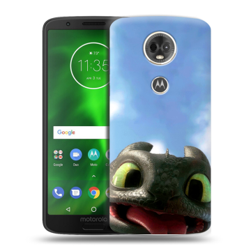Силиконовый чехол на Motorola Moto E5 Plus с принтом Как приручить дракона