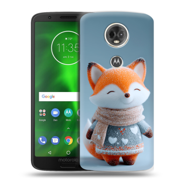 Силиконовый чехол на Motorola Moto E5 Plus с принтом Лиса