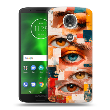 Силиконовый чехол на Motorola Moto E5 Plus с принтом Модный принт