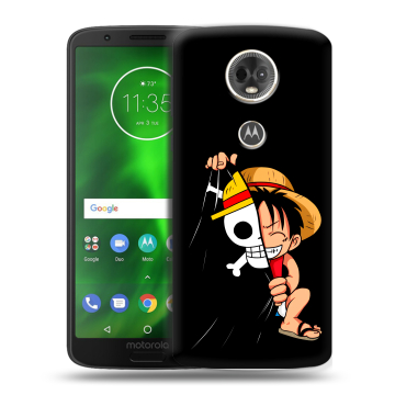 Силиконовый чехол на Motorola Moto E5 Plus с принтом One Piece Ван Пис