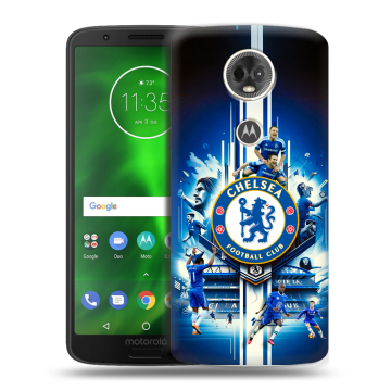 Силиконовый чехол на Motorola Moto E5 Plus с принтом Chelsea Челси