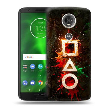 Силиконовый чехол на Motorola Moto E5 Plus с принтом Squid Game Игра кальмара